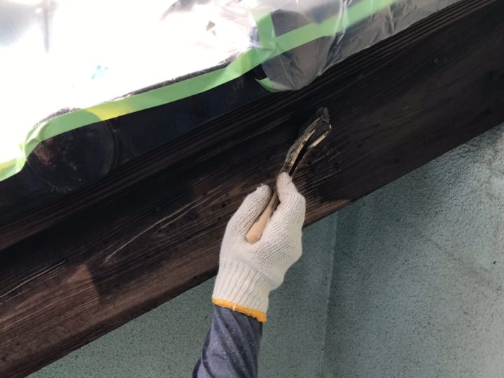 破風板（木材保護塗料）