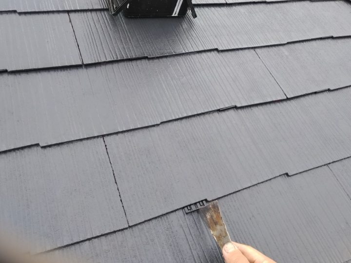 屋根　縁切り施工