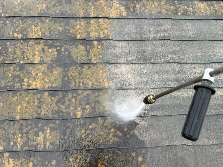 屋根 コロニアル 高圧洗浄