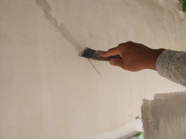 外壁　漆喰　下地補修