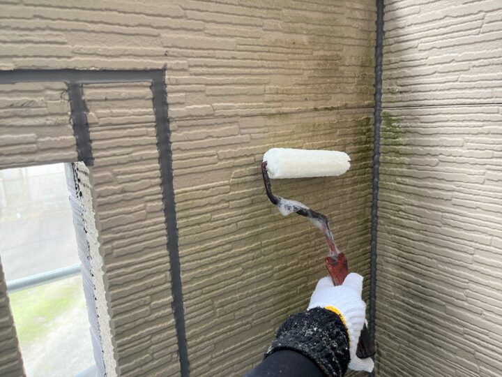 外壁 サイディング カビ除去剤塗布
