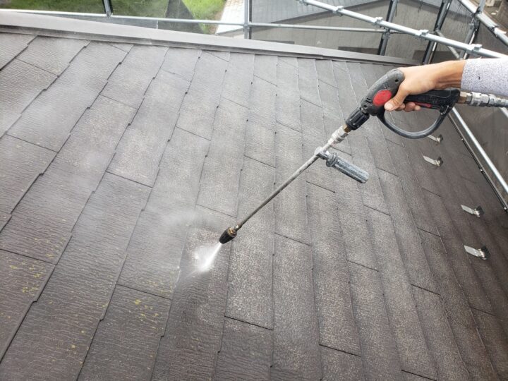 屋根 コロニアル 高圧洗浄