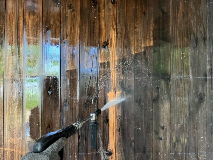 外壁 木壁 高圧洗浄