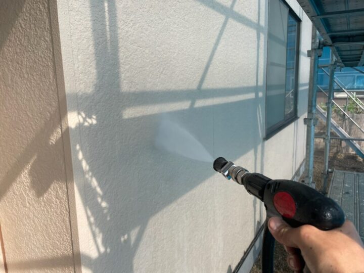 【外壁塗装工事】高圧洗浄