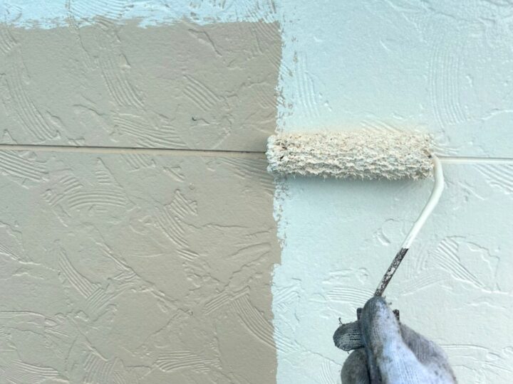 外壁 サイディング 上塗１回目