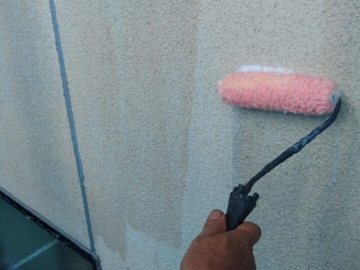 【外壁塗装工事】バイオ洗浄液塗布
