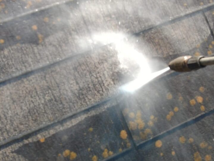 【屋根塗装工事】コロニアル 高圧洗浄