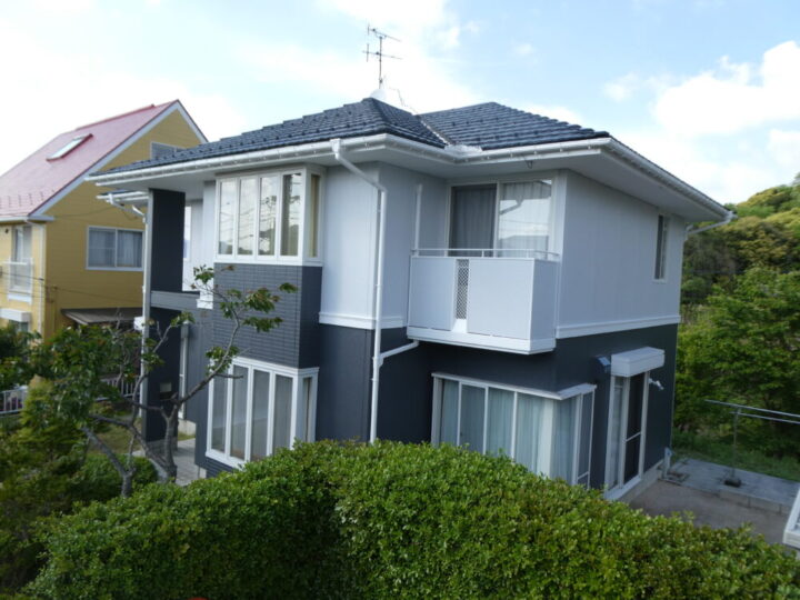 島根県松江市Ｋ様邸積水ハウス屋根外壁塗装工事／／島根県松江市・安来市・出雲市・大田市・雲南市　鳥取県米子市・境港市の「きじま塗装」