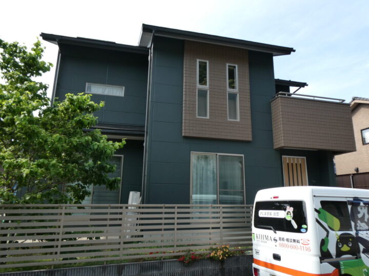 島根県松江市Ｏ様邸屋根外壁塗装工事／／島根県松江市・安来市・出雲市・大田市・雲南市　鳥取県米子市・境港市の「きじま塗装」