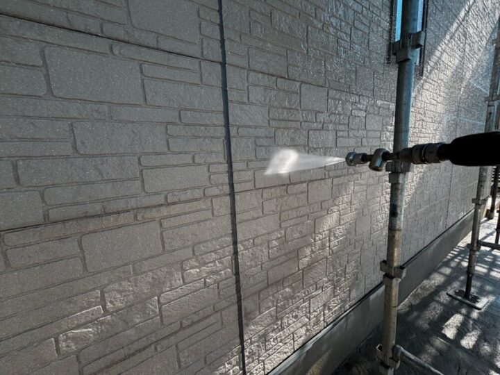 【外壁塗装工事】高圧洗浄